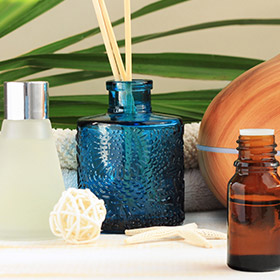 blue glass diffuser bottle manufacturer