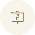 Glass containers Project Monitoring icon